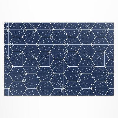 Covor interior din vinil Hexagoane cu modele liniare