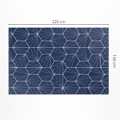 Covor interior din vinil Hexagoane cu modele liniare