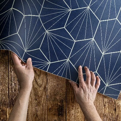 Covor interior din vinil Hexagoane cu modele liniare