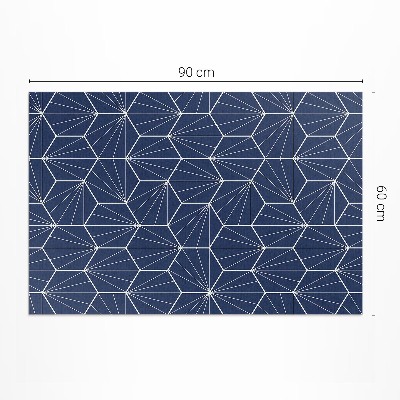 Covor interior din vinil Hexagoane cu modele liniare