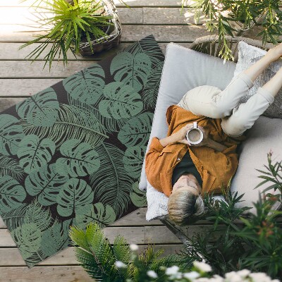 Covor de vinil Ilustrație de plante tropicale monstera