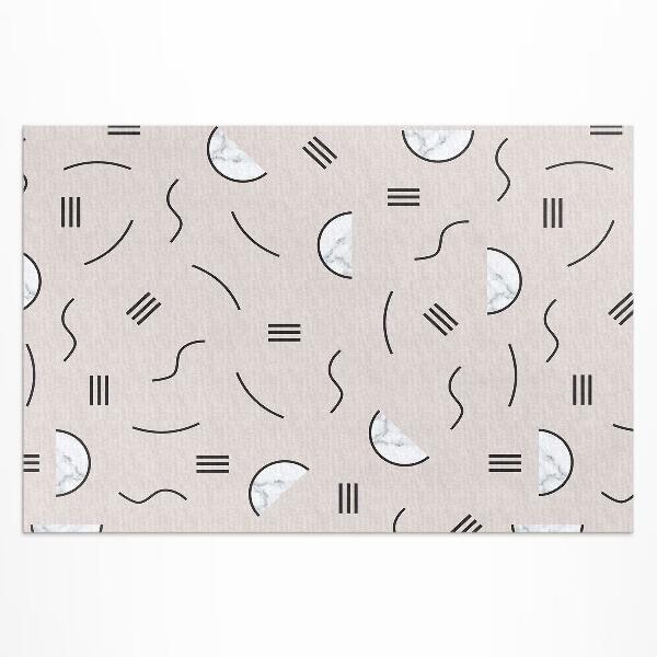 Covor de vinil acasă Forme abstracte în stil boho