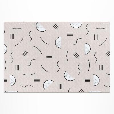 Covor de vinil acasă Forme abstracte în stil boho