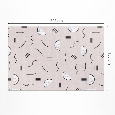 Covor de vinil acasă Forme abstracte în stil boho