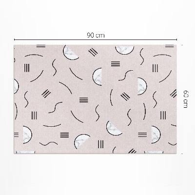 Covor de vinil acasă Forme abstracte în stil boho