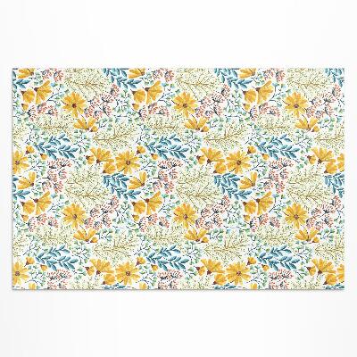 Covor de vinil acasă Model floral de pajiște