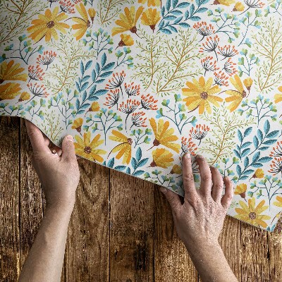 Covor de vinil acasă Model floral de pajiște