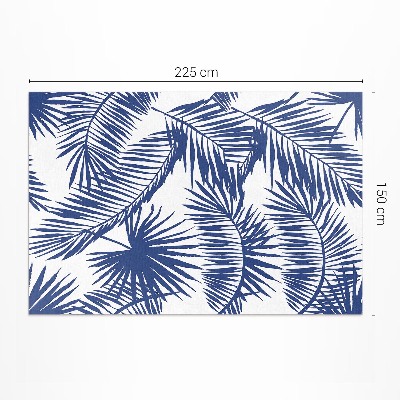 Covor de vinil Ilustrație cu frunze tropicale