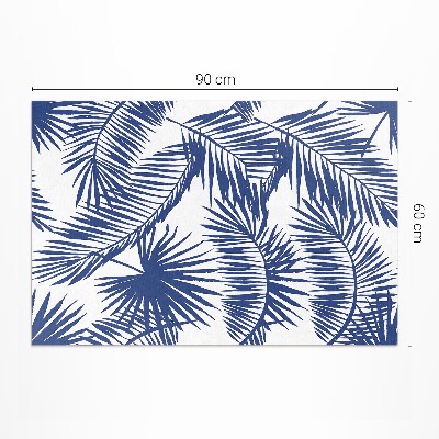 Covor de vinil Ilustrație cu frunze tropicale