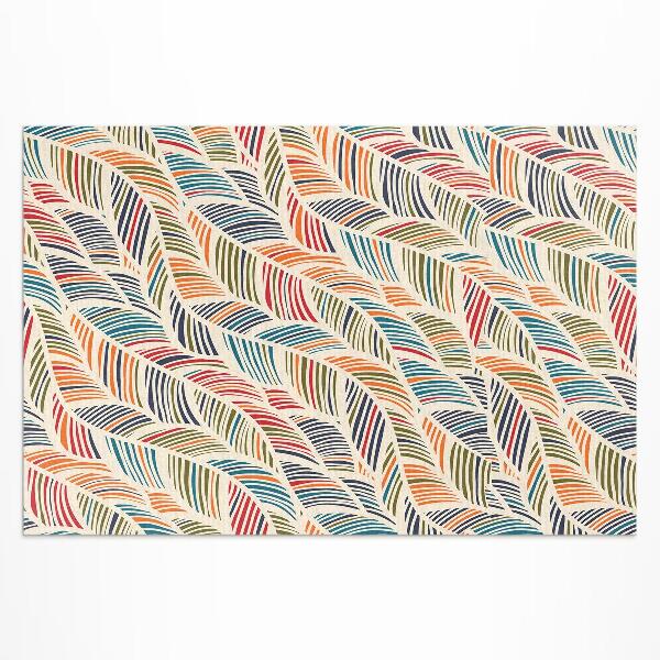 Covor de vinil Frunze colorate abstracte boho