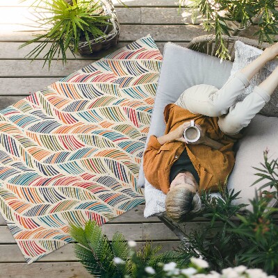 Covor de vinil Frunze colorate abstracte boho