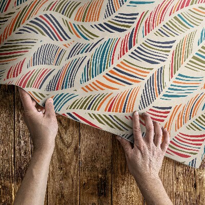 Covor de vinil Frunze colorate abstracte boho