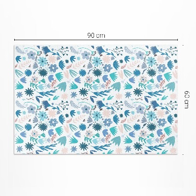 Covor de vinil acasă Flori pastelate și plante boho