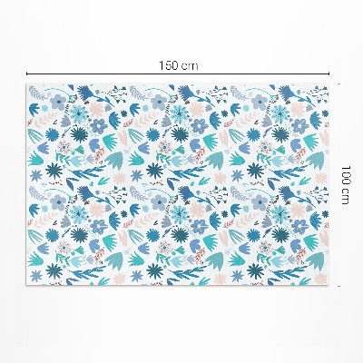 Covor de vinil acasă Flori pastelate și plante boho