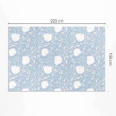 Covor interior din vinil Flori frumoase pe un fundal pastel