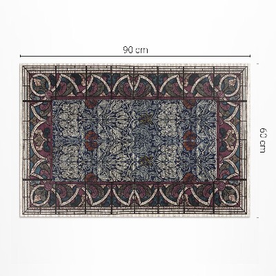 Covor de vinil acasă Vitraliu roșu gotic