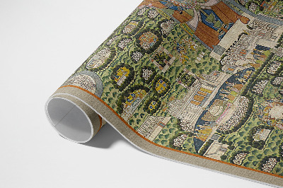 Covor interior din vinil India din perspectiva unei păsări