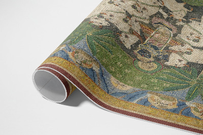 Covor de vinil Tapiserie Krishna cu vaci
