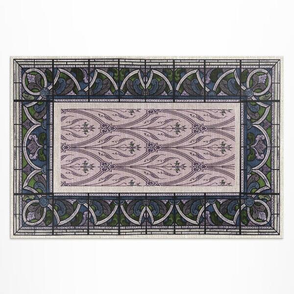 Covor interior din vinil Vitraliu gotic violet