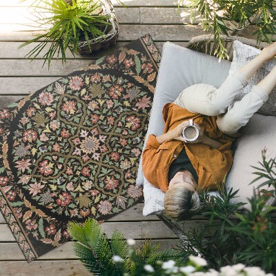 Covor de vinil acasă Model hippie colorat