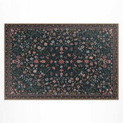 Covor interior din vinil Model floral delicat color