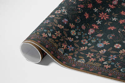 Covor interior din vinil Model floral delicat color