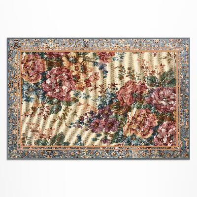 Covor de vinil acasă Model floral ornamentat retro