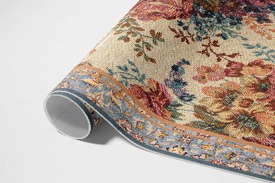 Covor de vinil acasă Model floral ornamentat retro