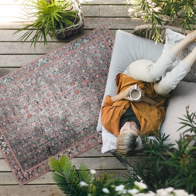 Covor interior din vinil Model floral retro îmbătrânit