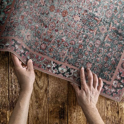 Covor interior din vinil Model floral retro îmbătrânit