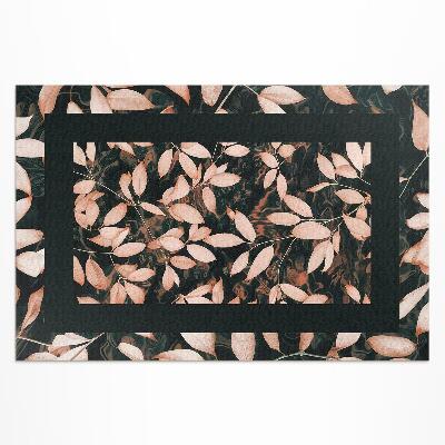 Covor de vinil acasă Frunze de toamnă motiv vegetal boho retro