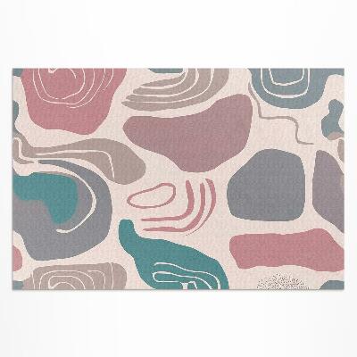 Covor de vinil Abstract boho pete forme pastelate