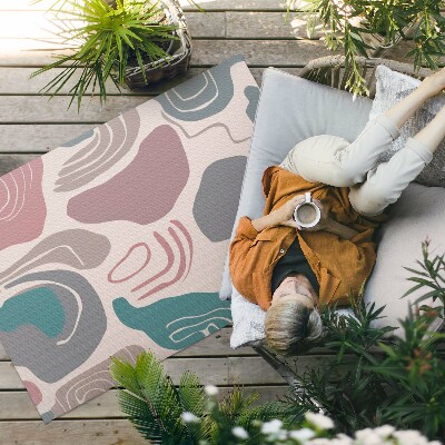 Covor de vinil Abstract boho pete forme pastelate