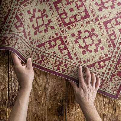 Covor de vinil Motiv regulat în stil vintage vechi