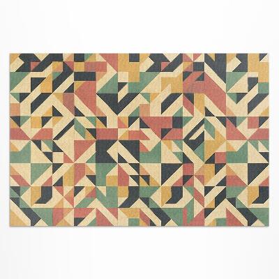 Covor de vinil Abstracție colorată cu triunghiuri și pătrate
