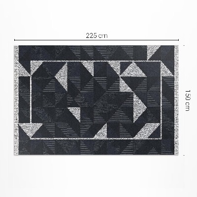 Covor de vinil acasă Mozaic model geometric vintage