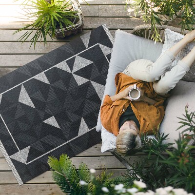 Covor de vinil acasă Mozaic model geometric vintage