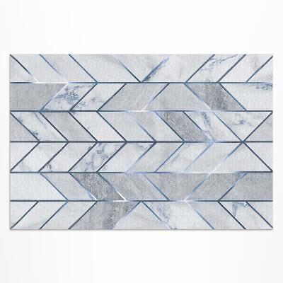 Covor interior din vinil Linii geometrice pe marmură glamour ușoară