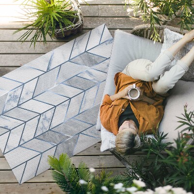 Covor interior din vinil Linii geometrice pe marmură glamour ușoară