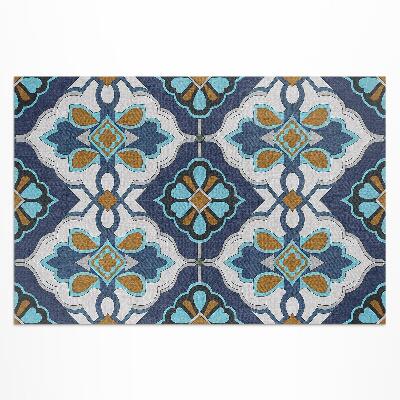 Covor de vinil acasă Model geometric de plăci vintage colorate