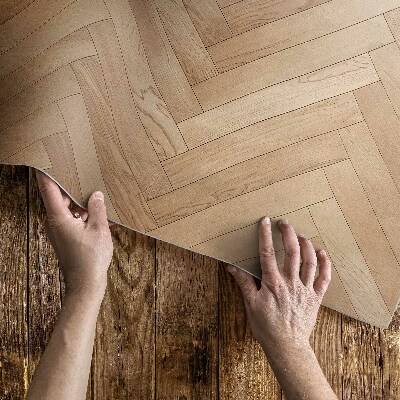 Covor interior din vinil Parchet elegant din lemn ușor cu spice