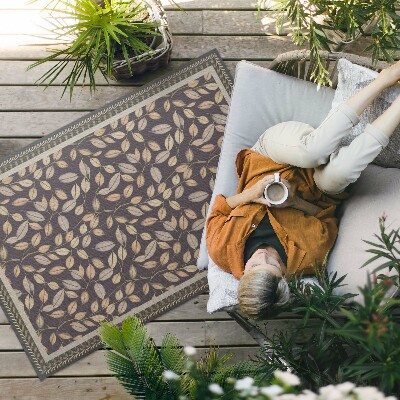 Covor interior din vinil Frunze de toamnă florale vintage