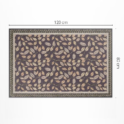 Covor interior din vinil Frunze de toamnă florale vintage