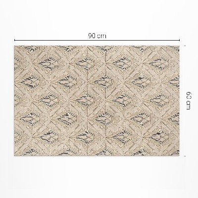 Covor de vinil acasă Model geometric vintage