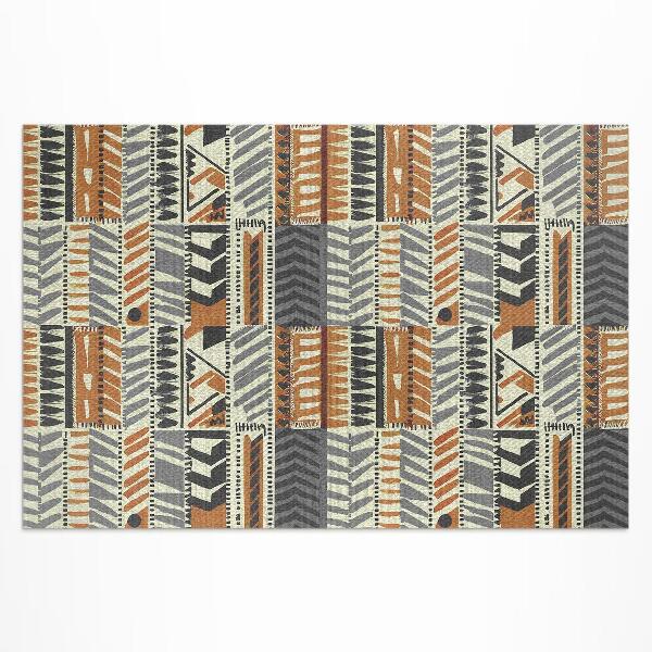 Covor de vinil acasă Boho liniar abstract stil indian