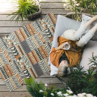 Covor de vinil acasă Boho liniar abstract stil indian
