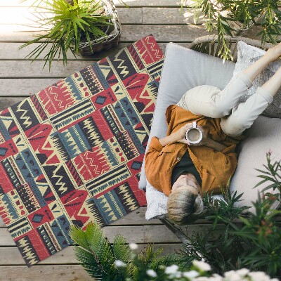 Covor interior din vinil Model indian abstract boho