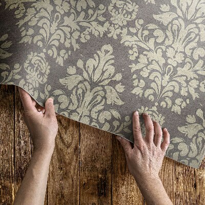 Covor interior din vinil Motive dense de ornamente vegetale de epocă