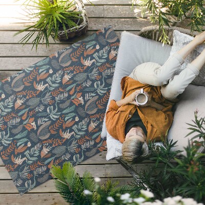 Covor de vinil Pajiște de flori în stil boho