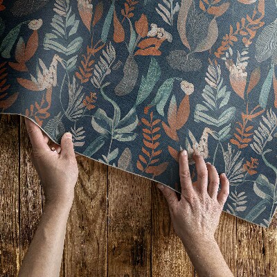 Covor de vinil Pajiște de flori în stil boho
